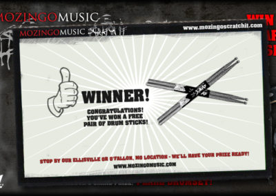 Mozingo Music Scratch It! Sticks Prize Winner